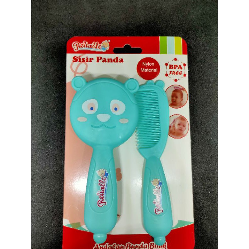 Sisir Bayi Reliable Sisir Panda / Bursh And Comb Reliable Panda Series