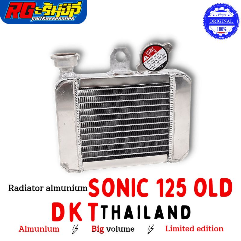 radiator almu almunium alumunium DKT honda sonic 125 RS old CBU original DKT thailand