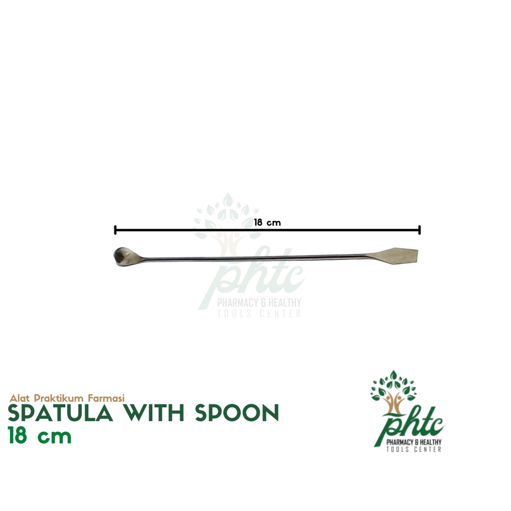 Spatel / Spatula Stainless with Spoon 18cm