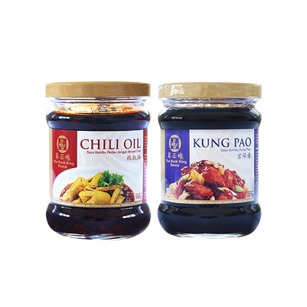 

- BARU The Duck King Sauce Paket Dua - Chili Oil + Kung Pao