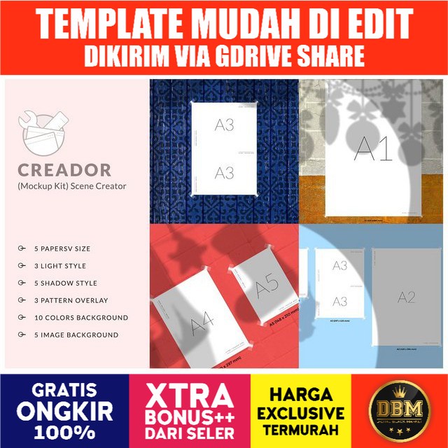 Creador (Mockup Kit) Scene Creator - Adobe Photoshop