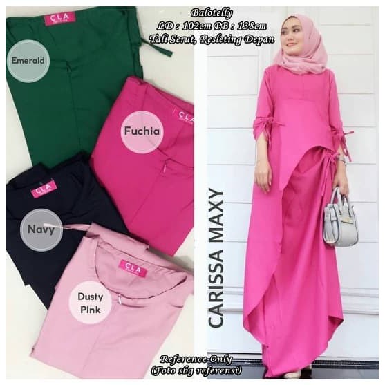 dress muslim panjang gamis maxi balotelly carissa