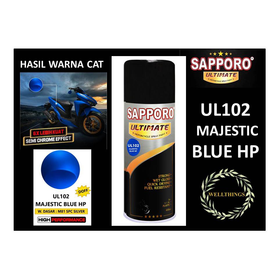Cat Semprot Sapporo Ultimate UL102 Majestic Blue HP / Sapporo Spray