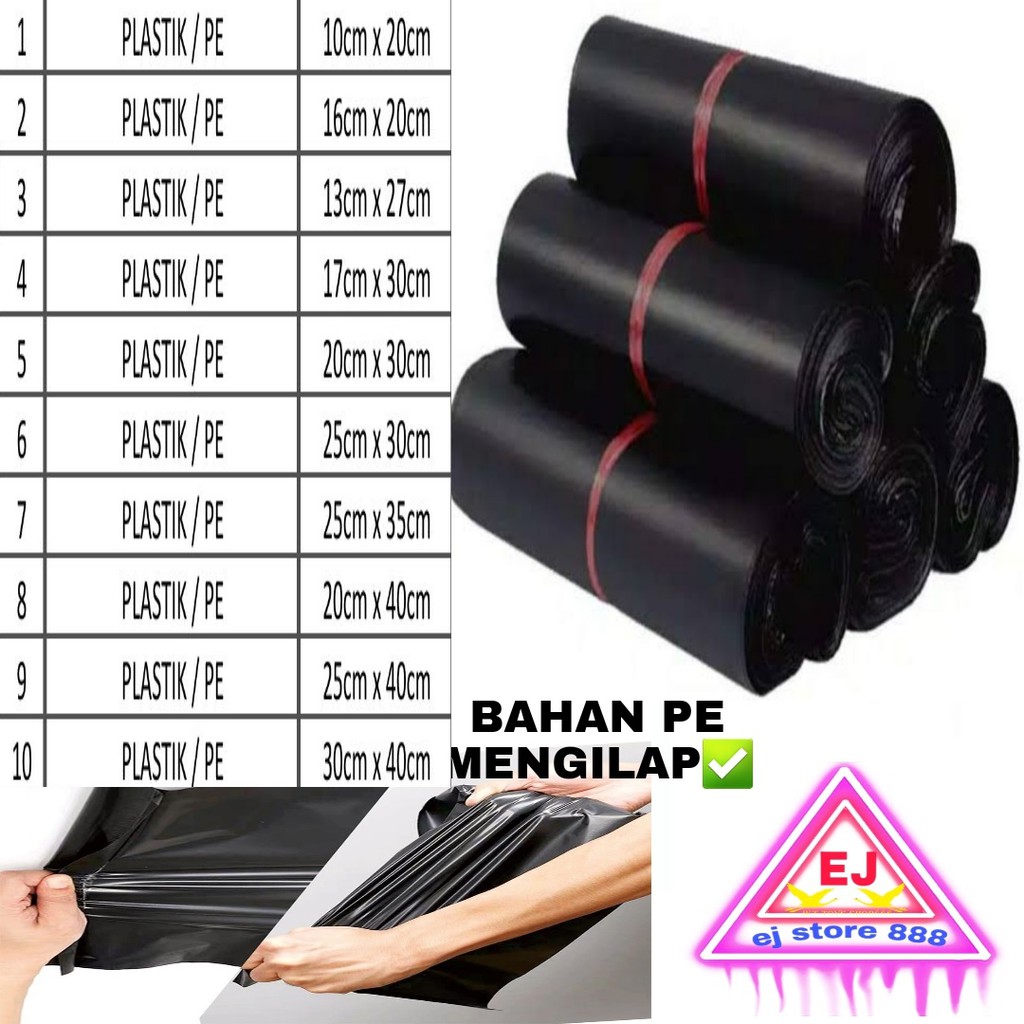 

PLASTIK PACKING ONLINE SHOP POLYMAILER PE isi 100pcs