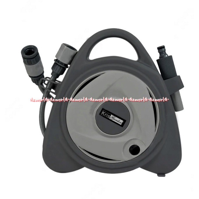 Kris Garden Hose Reel Set Micro 10M Grey Selang Air Dengan Penggulung