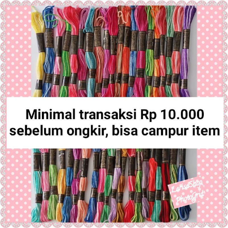 Benang Sulam Rose / Golden Star Gradasi - Sembur - Kombinasi - 2 Warna - Two Tone - TANPA VARIAN