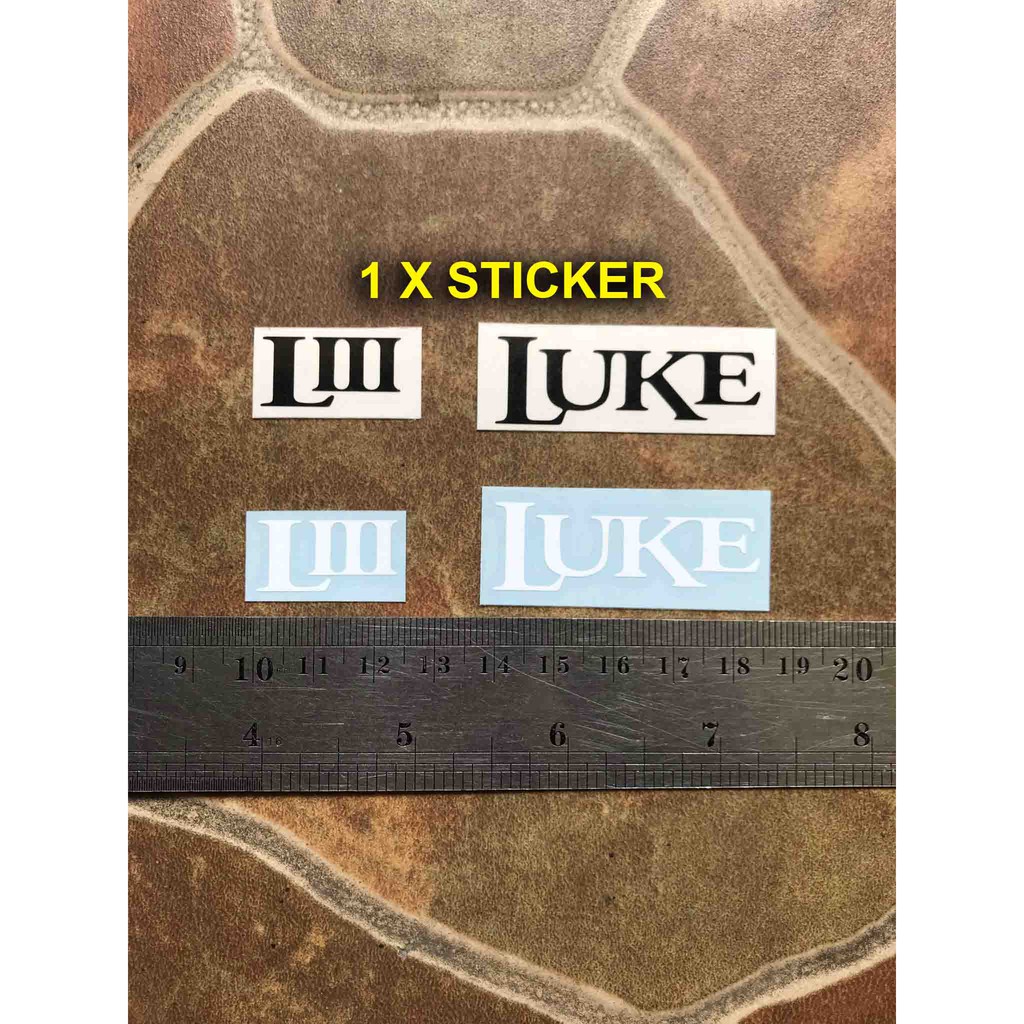 Sticker Luke LIII LK100D Steve Lukather Gitar Elektrik Sterling Ernie Ball By Musicman Sub Decal Hea