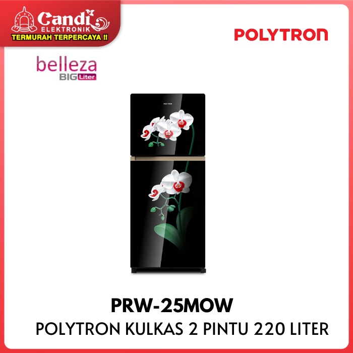 POLYTRON Kulkas 2 Pintu PRW23MOW 230 L