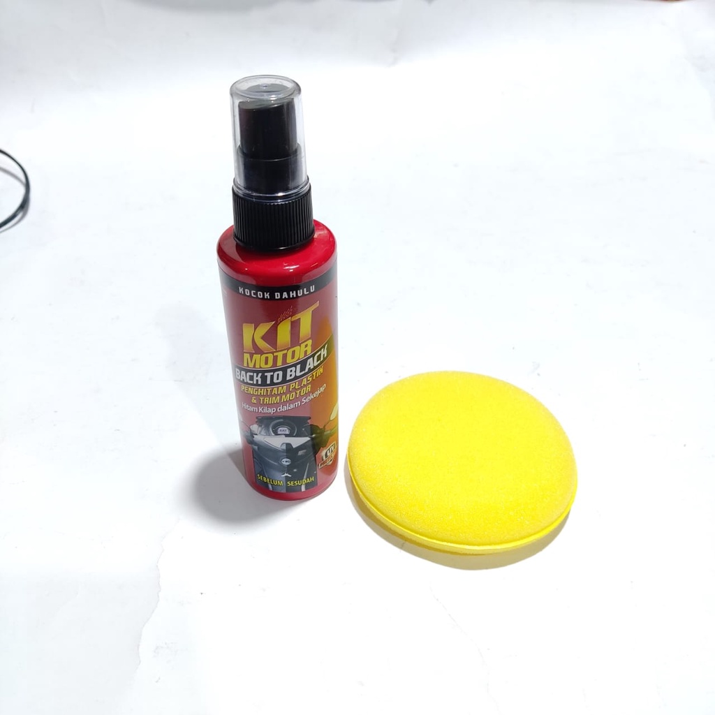 Kit Back To Black Pump 115 ml Restorer Pengkilap Plastik &amp; Trim Motor