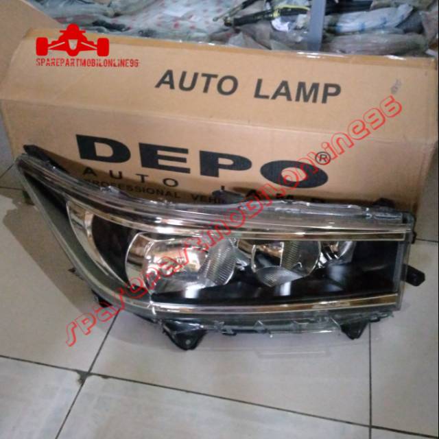 Head Lamp lampu Depan Toyota Innova Reborn 2016 2017 Standard DEPO