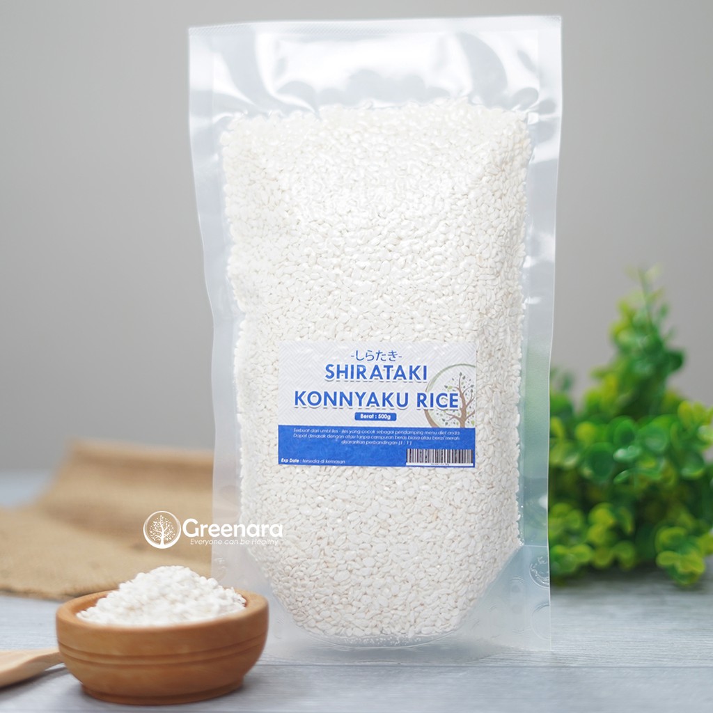 

Alsiha Sehat Alami Organik Beras Shirataki 500gr / Shirataki Rice Konnyaku Low Carbs