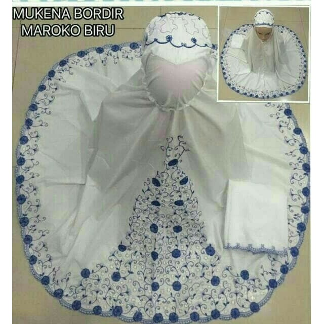 Mukena Wanita Cewek Cewe Remaja Dewasa Kekinian Terbaru Warna Putih SLS 652 IL i.6420955.168827588