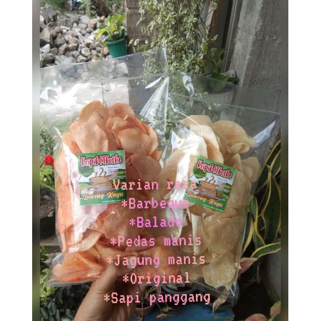 Keripik Talas Mbothe aneka rasa 250gr LuwengKayu Blitar