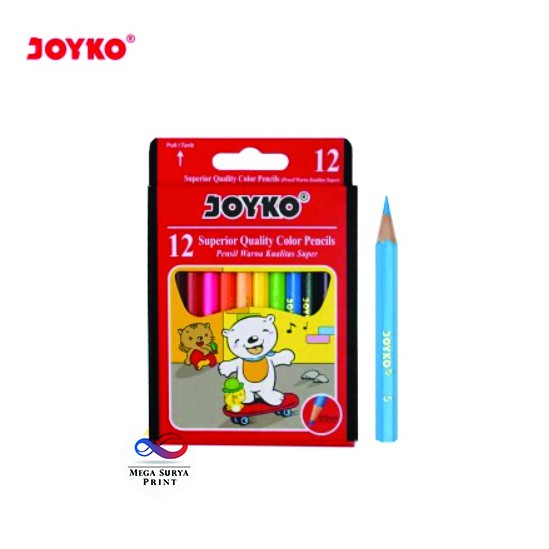 

Joyko Pensil Warna Pendek 12 Warna CP-S12