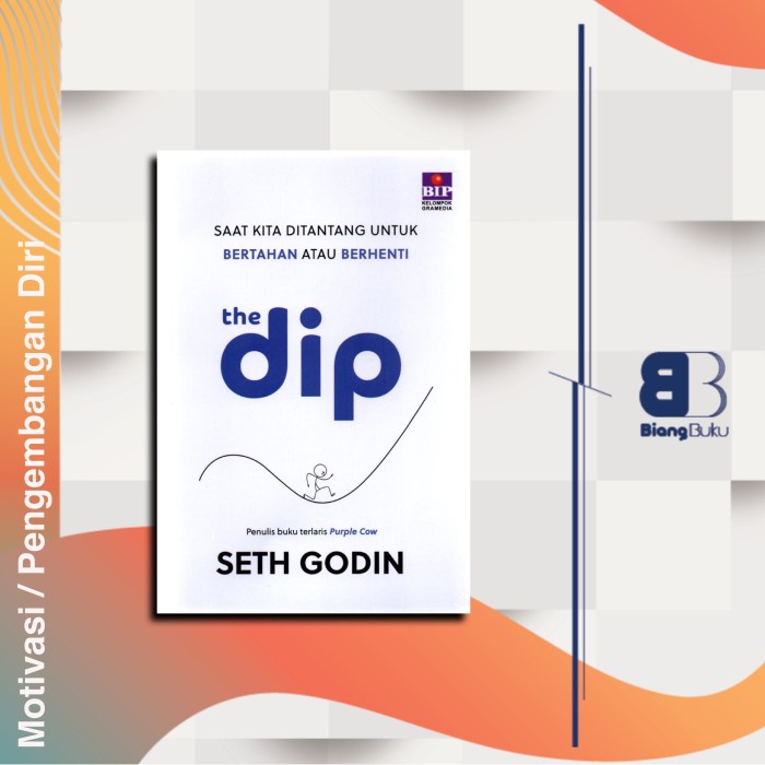 Buku The Dip: Saat Kita Ditantang untuk Bertahan atau Berhenti Ori Bip