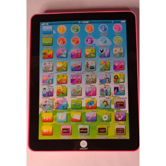 Mainan Anak Mini Play Pad / Tablet Portable / Mainan Edukasi ipad mini