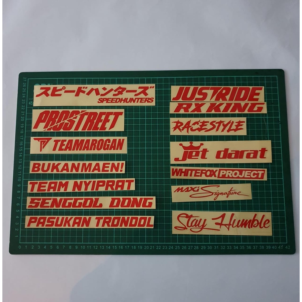 Sticker Cutting Revlective Stiker Cutting Campur