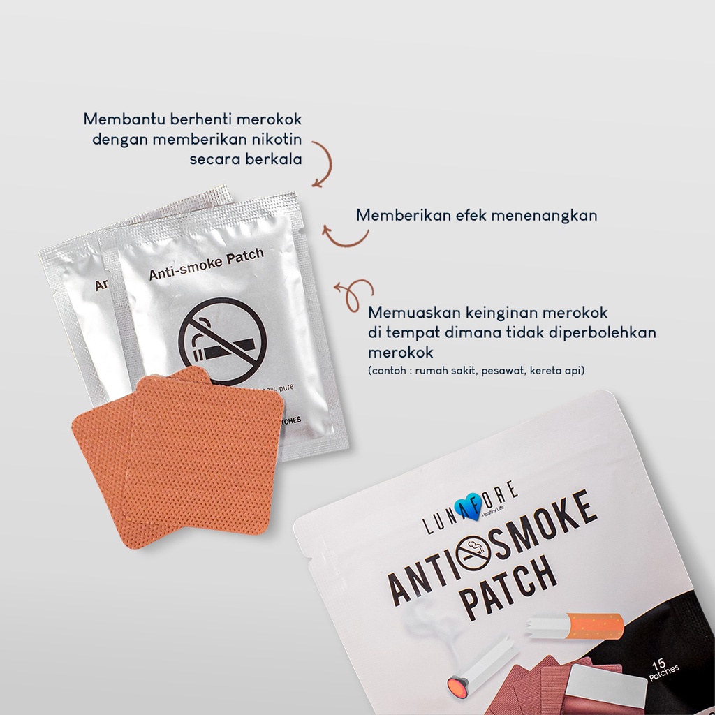 Anti Smoke Patch - Lunafore - Berhenti Merokok