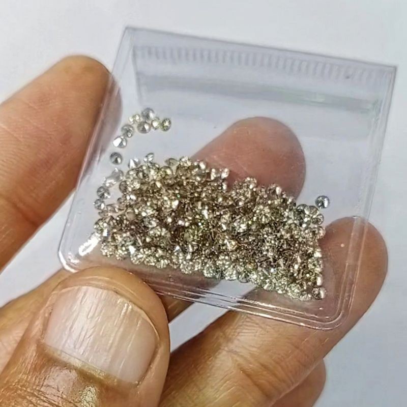 Natural brown diamond - batu permata berlian tabur kecoklatan (coca-cola) asli Eropa kualitas bagus