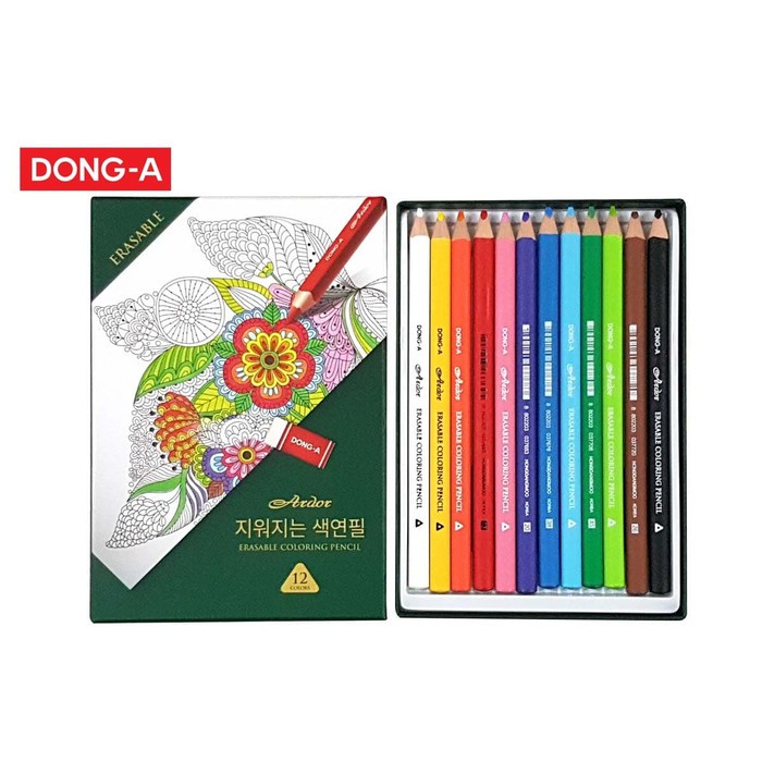 

Pensil Warna / Dong-A Ador Eraseable Color Pencil / Korea