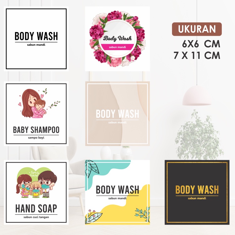 

Stiker botol sabun premium - stiker sabun mandi - stiker shampoo dan sabun - stiker sabun cuci piring - stiker sabun dan shampo waterproof