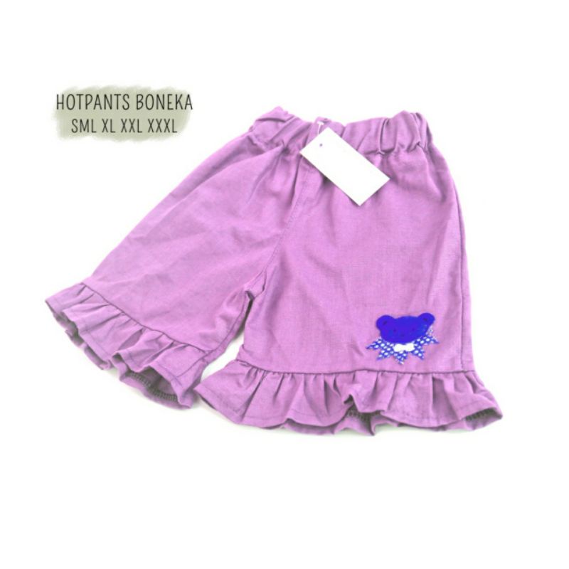 Hotpants Ruffle Boneka / Celana Pendek Anak 1-6 Tahun / Daily Pants