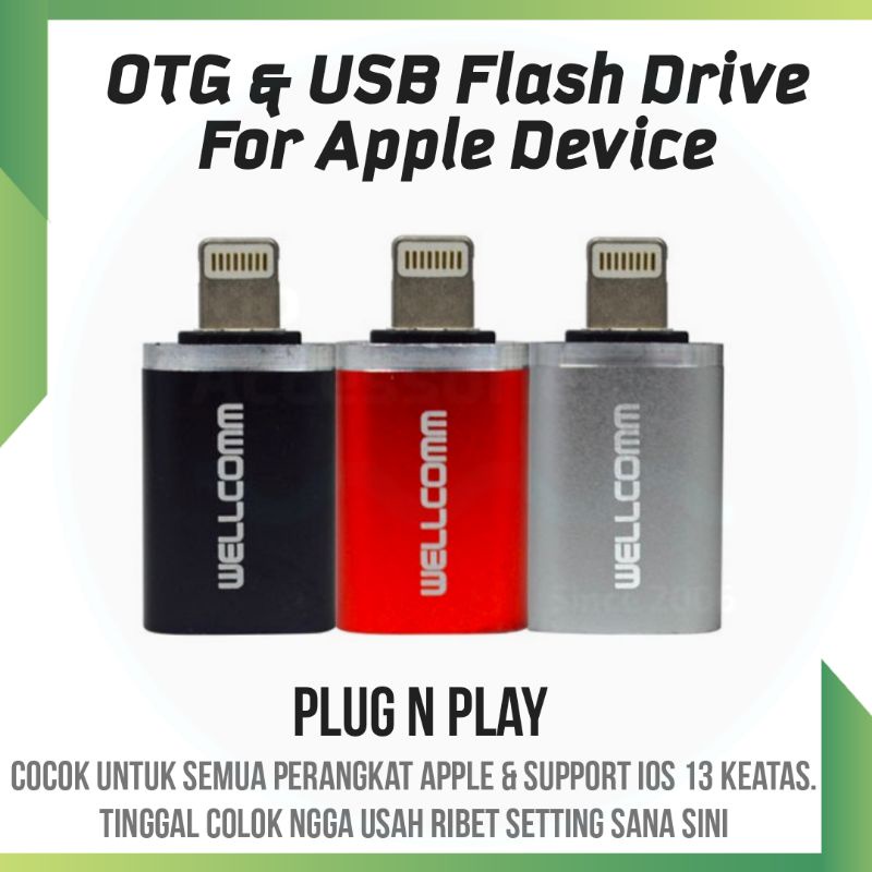 Otg iphone Adapter Usb Lightning Support ios 14.5  Converter Adaptor
