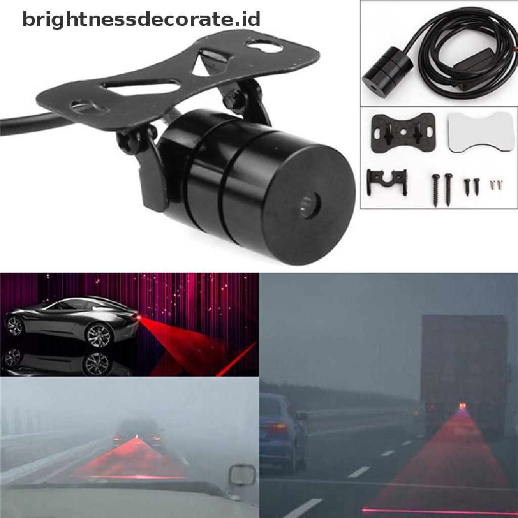 [birth] Universal Red Car Laser LED Fog Light Rear Anti Collision Signal Warning Lamp  [ID]