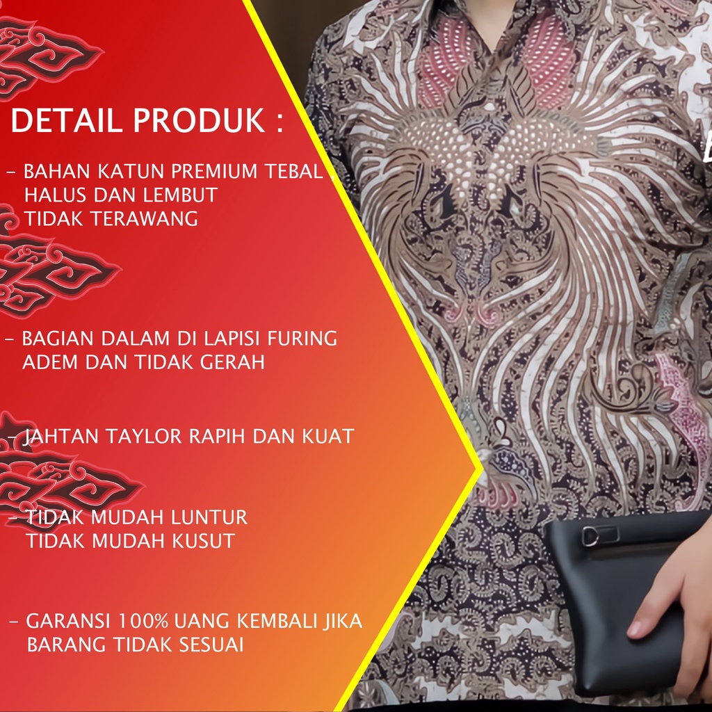 BAJU KEMEJA BATIK PRIA COWOK COWO LENGAN PANJANG REGULAR ATASAN BATIK PREMIUM PRIA BATIK PRABUSENO KONDANGAN BATIK COUPLE PASANGAN KEMEJA BATIK PEKALONGAN LAKI LAKI PRIA KEKINIAN ORIGINAL MODERN BAJU SERAGAM BATIK SOLO KANTOR BATIK JUMBO ALUNA PCW 013