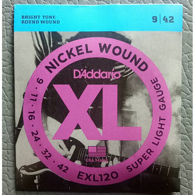 d'addario 0,9 senar gitar elektrik