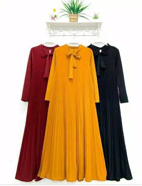 Gamis Maxy Thalita Pita Tali/Gamis Lengan Panjang Maxy Thalita