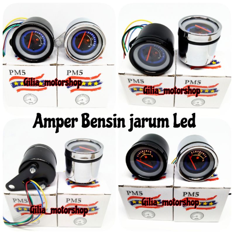 Amper Bensin Jarum Fuel Meter Speedometer Fuel Meter Bensin Jarum Led kuning