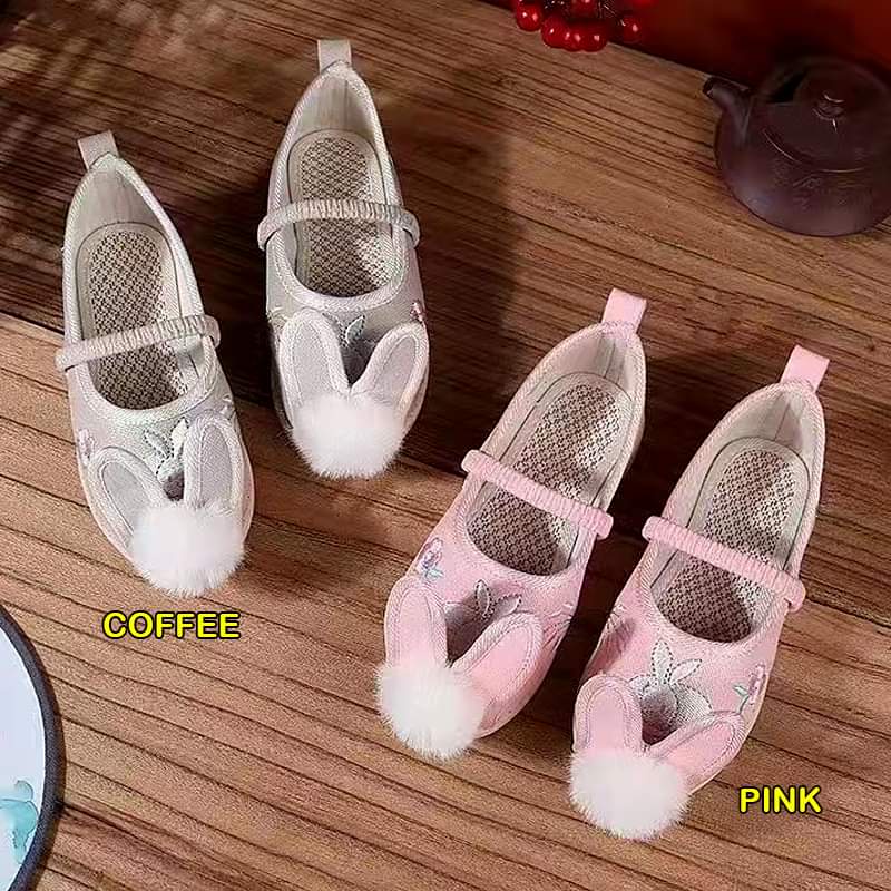 Sepatu Anak Perempuan PomPom Cutie Rabbit