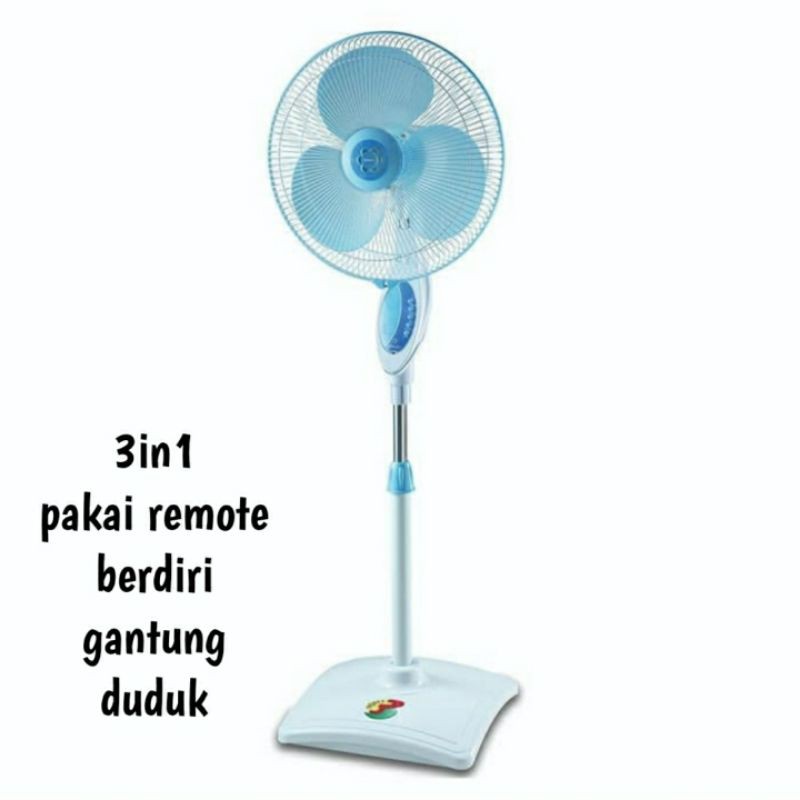 Kipas angin berdiri miyako 3in1 remote /16in 101tjr