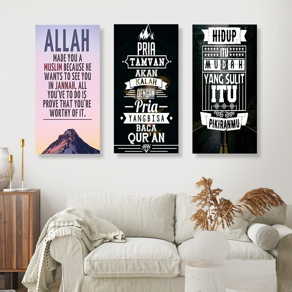 Kamilastorindo Dekorasi Rumah Poster Kayu Hiasan Pajangan Dinding Islamic Quotes  Project5 1530