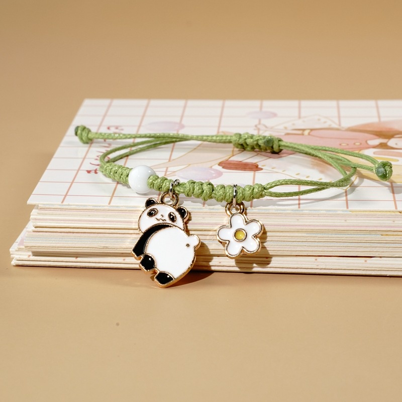 Gelang bangle bagus model korea terbaru lucu imut cantik cocok untuk hadiah bentuk buah binatang-Panda