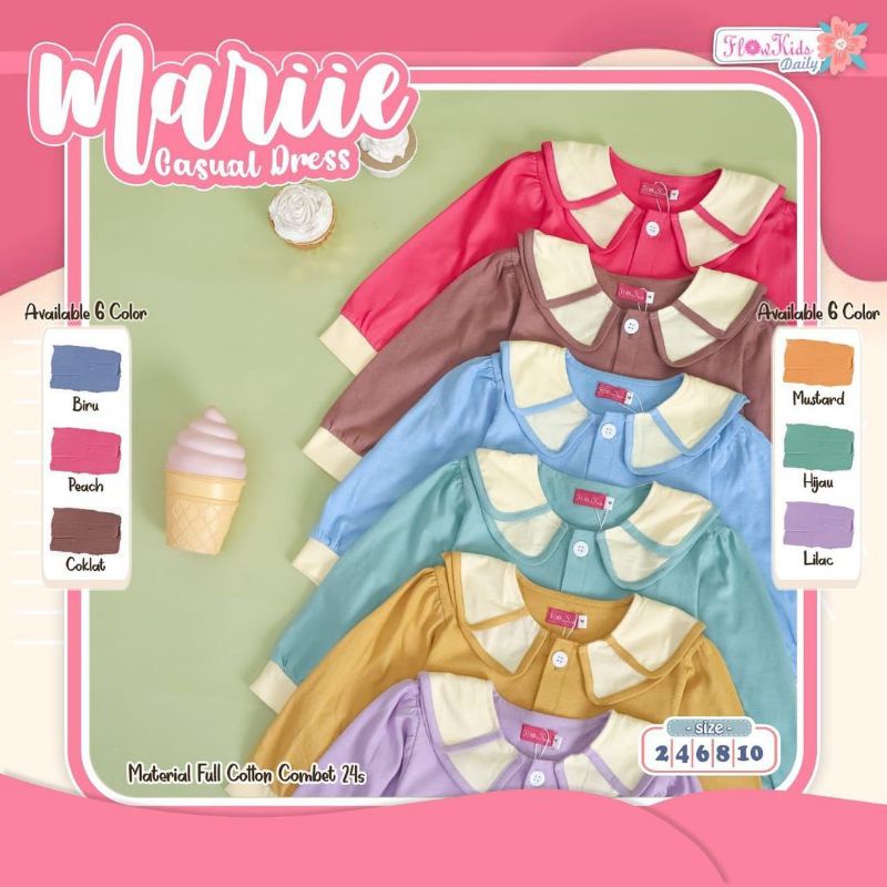 Marie dress anak perempuan by flowkids