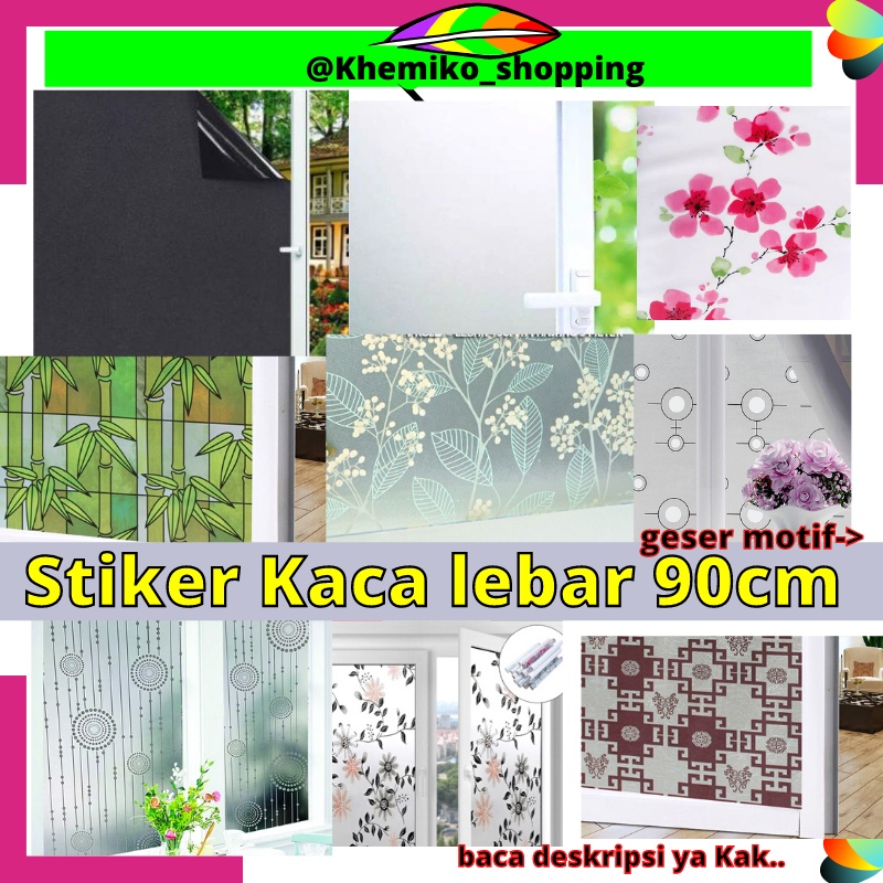 STIKER STICKER KACA lebar 90cm SANBLAST SANBLAS SUNBLAST SUN BLAST SUNBLAS WALL PAPER WALLPAPER WELP