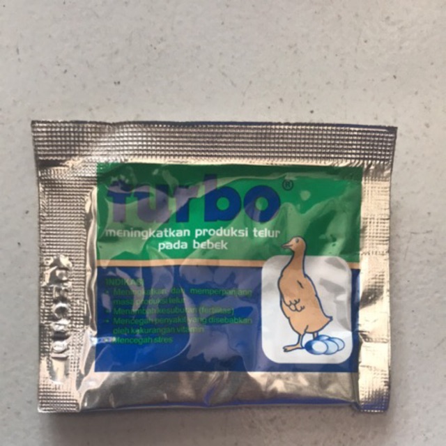 Turbo Bebek 5 gram/Vitamin Bebek untuk Meningkatkan Telur pada Bebek