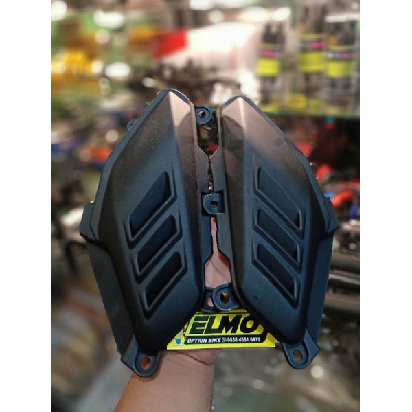 Sirip hiu samping nmax old lubang bahan abs super hitam doff