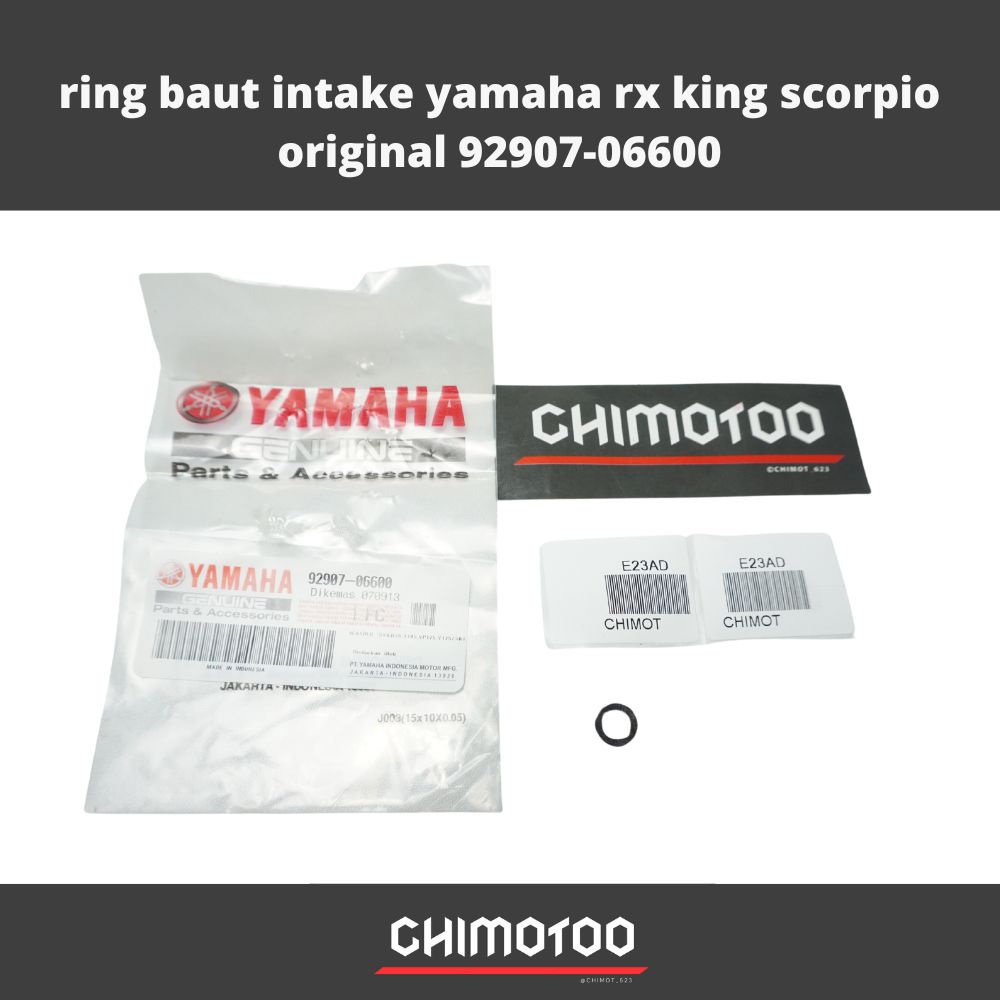 ring baut intake yamaha rx king scorpio original 92907-06600