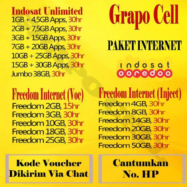 Paket indosat murah