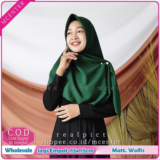 Jilbab segiempat syar'i wolfis 115x115