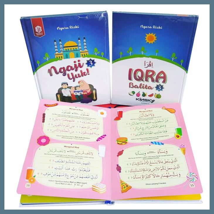 BUKU IQRA BALITA, IQRA BERWARNA, IQRA ANAK BERGAMBAR