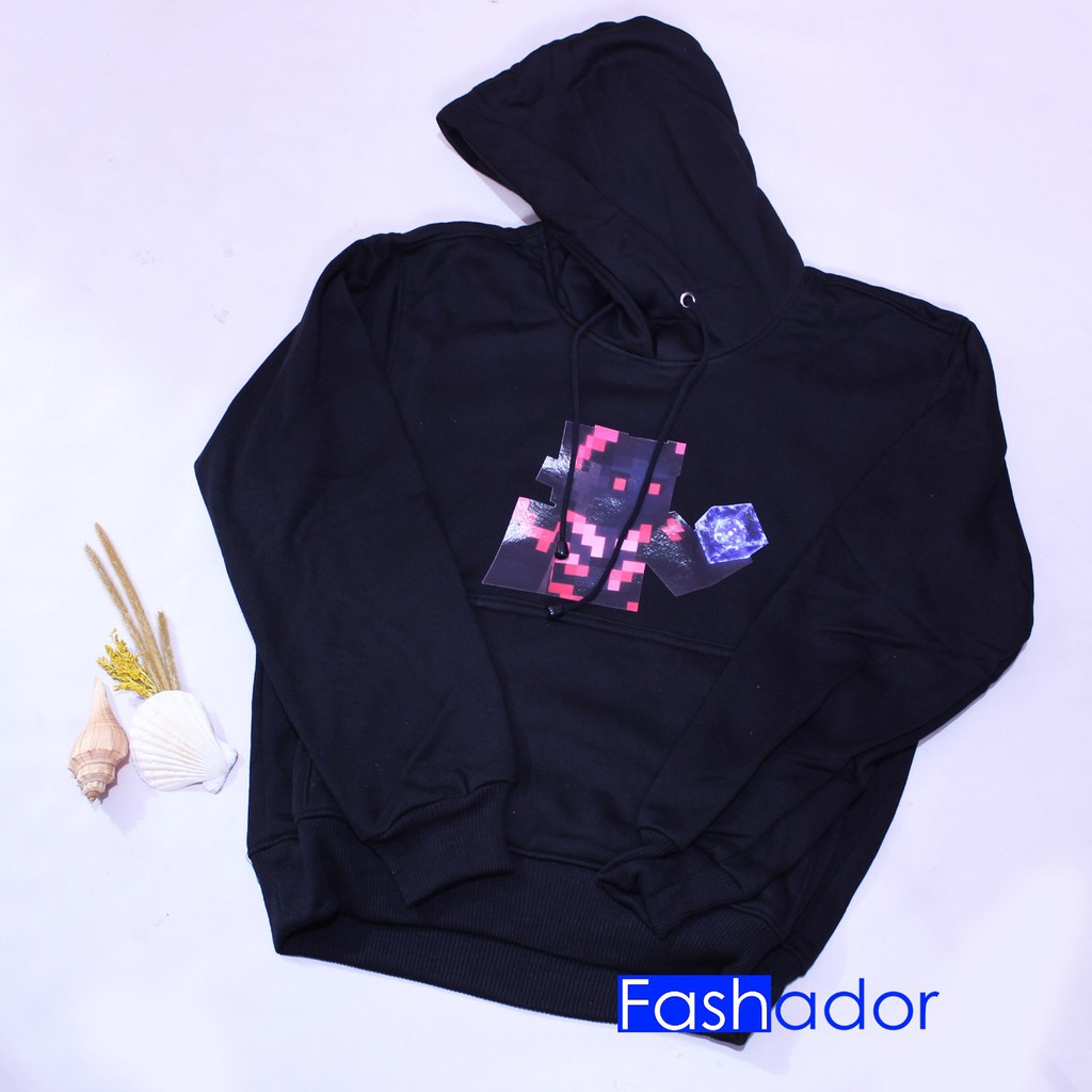 GRATIS CUSTOM NAMA-JAKET JUMPER HOODIE MINECRAFT MURAH BISA SATUAN /COUPLE  IBU, ANAK, AYAH.KEREN