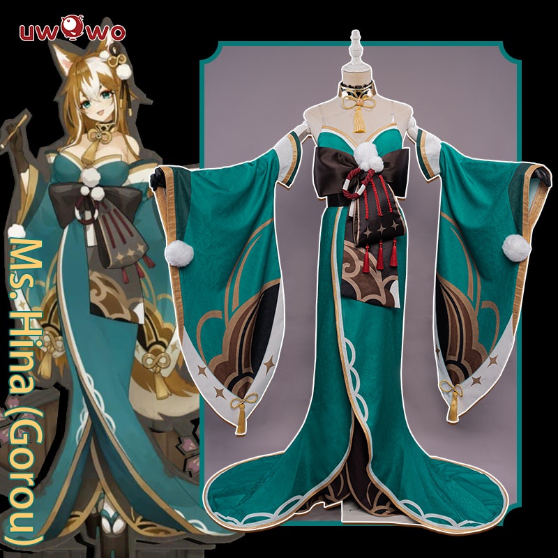 PREORDER UWOWO Game Genshin Impact Gorou Cosplay Costume Miss Hina Inazuma Ms. Hina(Gorou) Sexual Ha