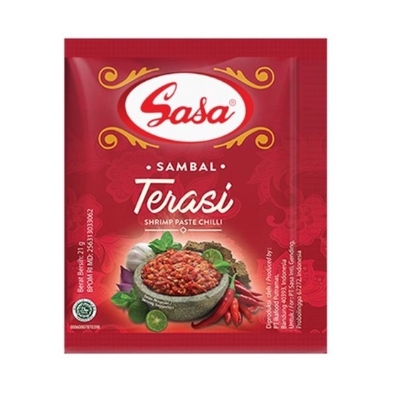 

saus sambel sasa terasi sachet 20