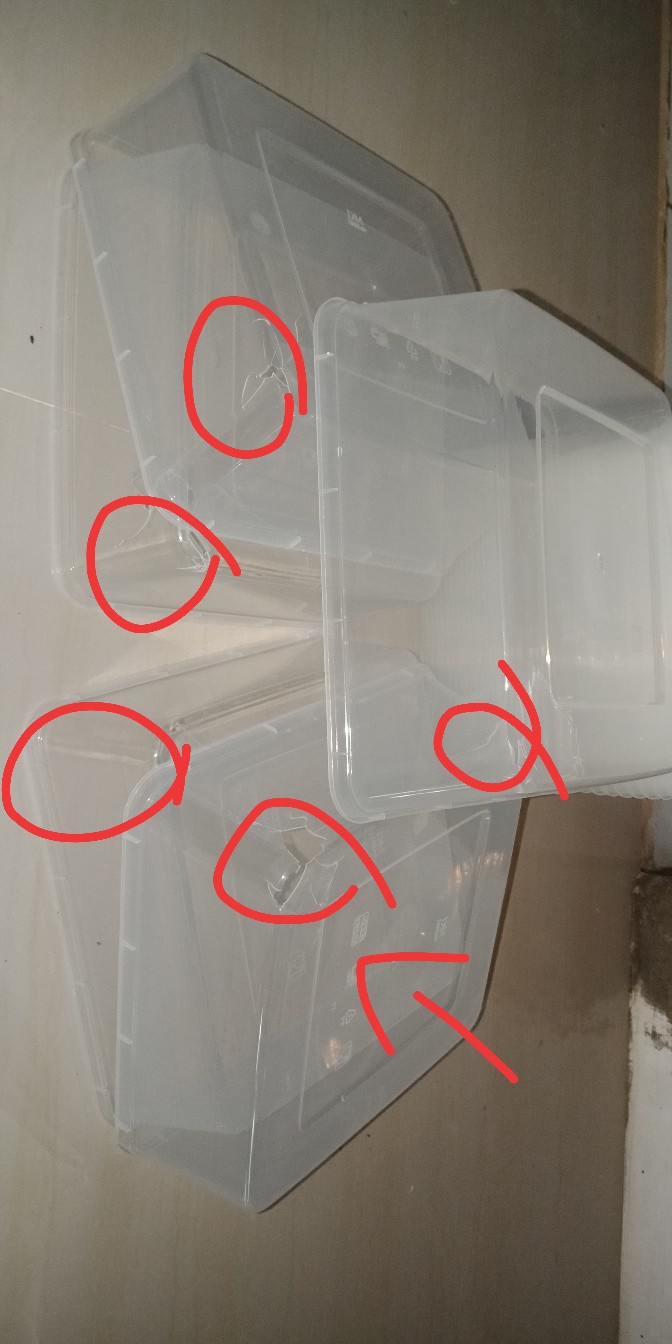 Isi25pcs 2.000ml Besar Thinwall Box Kotak Toples Bekal Makan Plastik Tahan Panas Microwave 2000ml