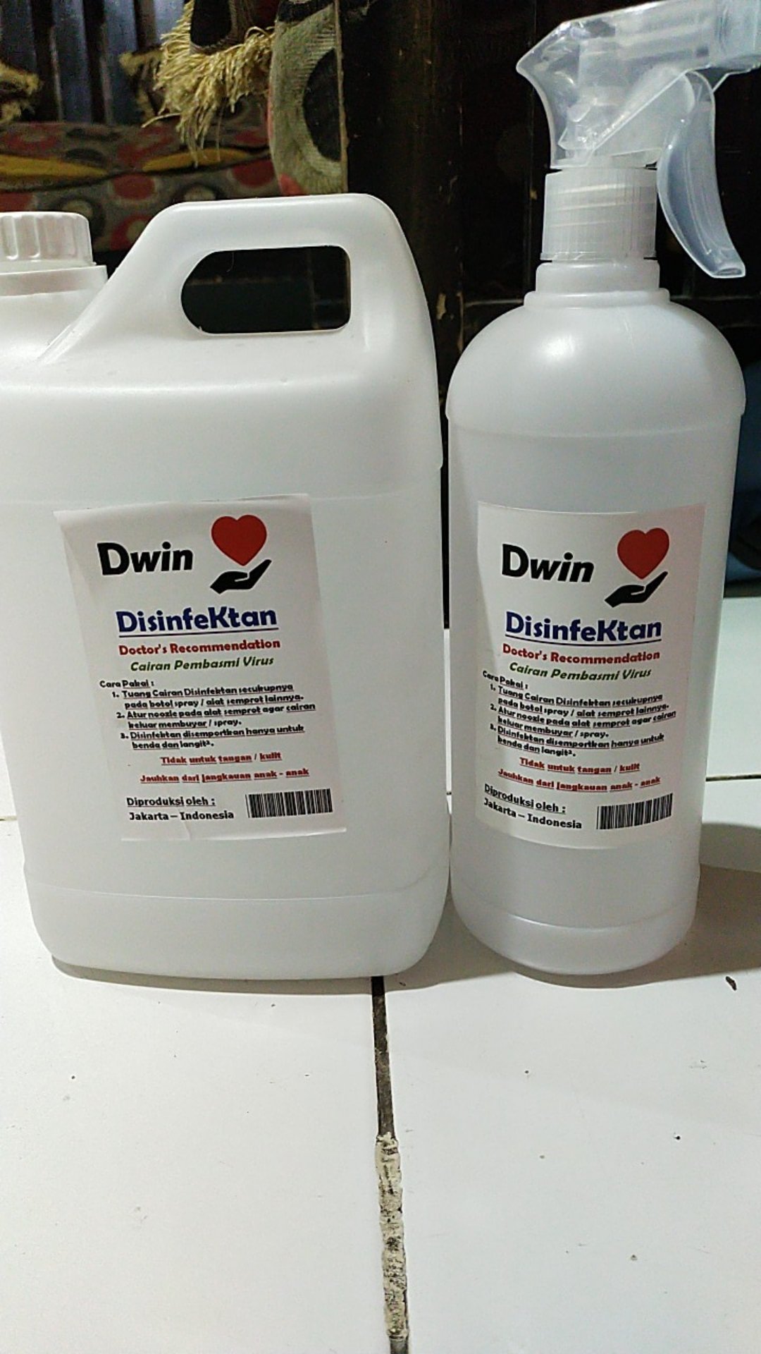 Disinfektan 2000 Ml / 2liter + Botol Spray 1 Liter Desinfektan Disinfektant Murah Promo