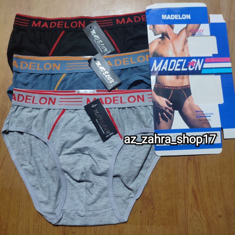 (3pc) Celana dalam pria Madelon segitiga 8885//127 Sempak pria dewasa Madelon